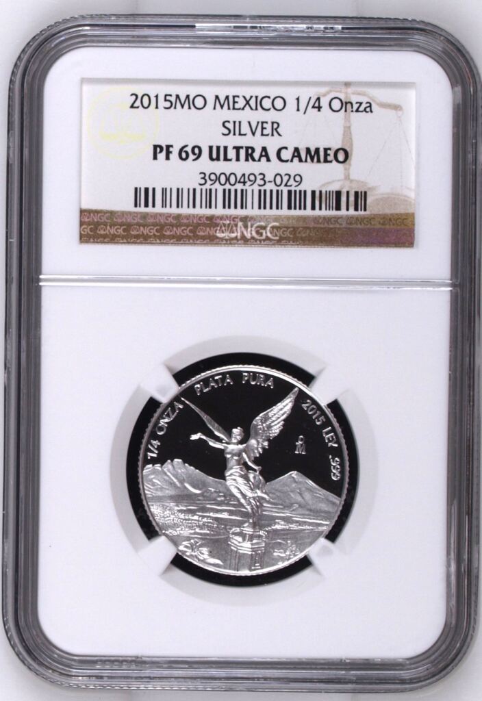 Modern Silver & Minors 1/4 Onza 2015 Mo NGC PF69 Ultra Cameo 0152899