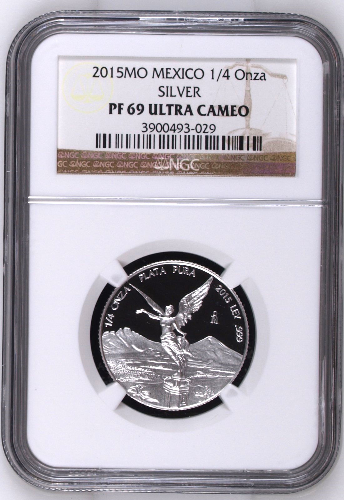 Modern Silver & Minors 1/4 Onza 2015 Mo NGC PF69 Ultra Cameo 0152899