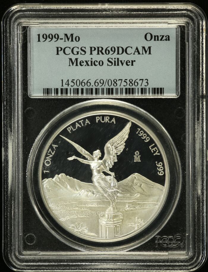 Modern Silver & Minors Onza 1999 Mo PCGS PR69DCAM 0152901Modern Silver & Minors Onza 1999 Mo PCGS PR69DCAM 0152901