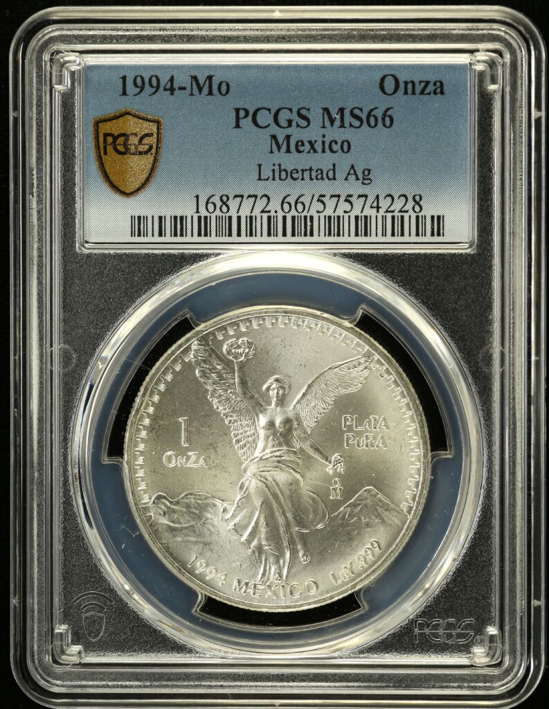 Modern Silver & Minors Onza 1994 Mo PCGS MS66 0152986