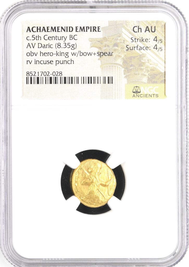 Persia, Achaemenid Kings c.5th Century BC AV Daric NGC Ch AU 0153264
