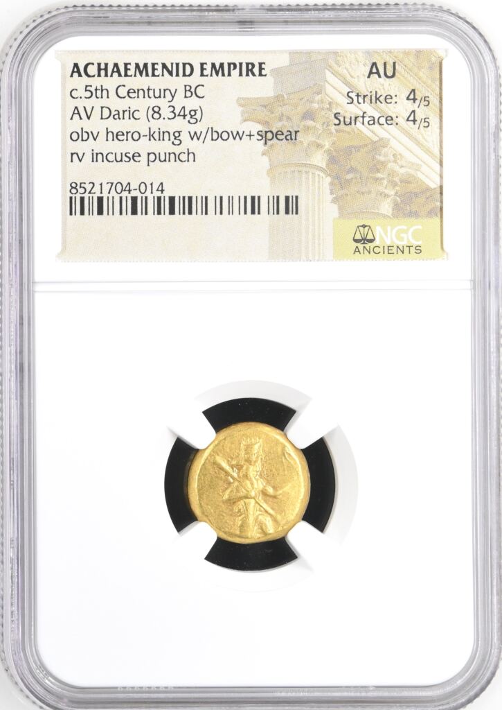Persia, Achaemenid Kings c.5th Century BC AV Daric NGC AU 0153266