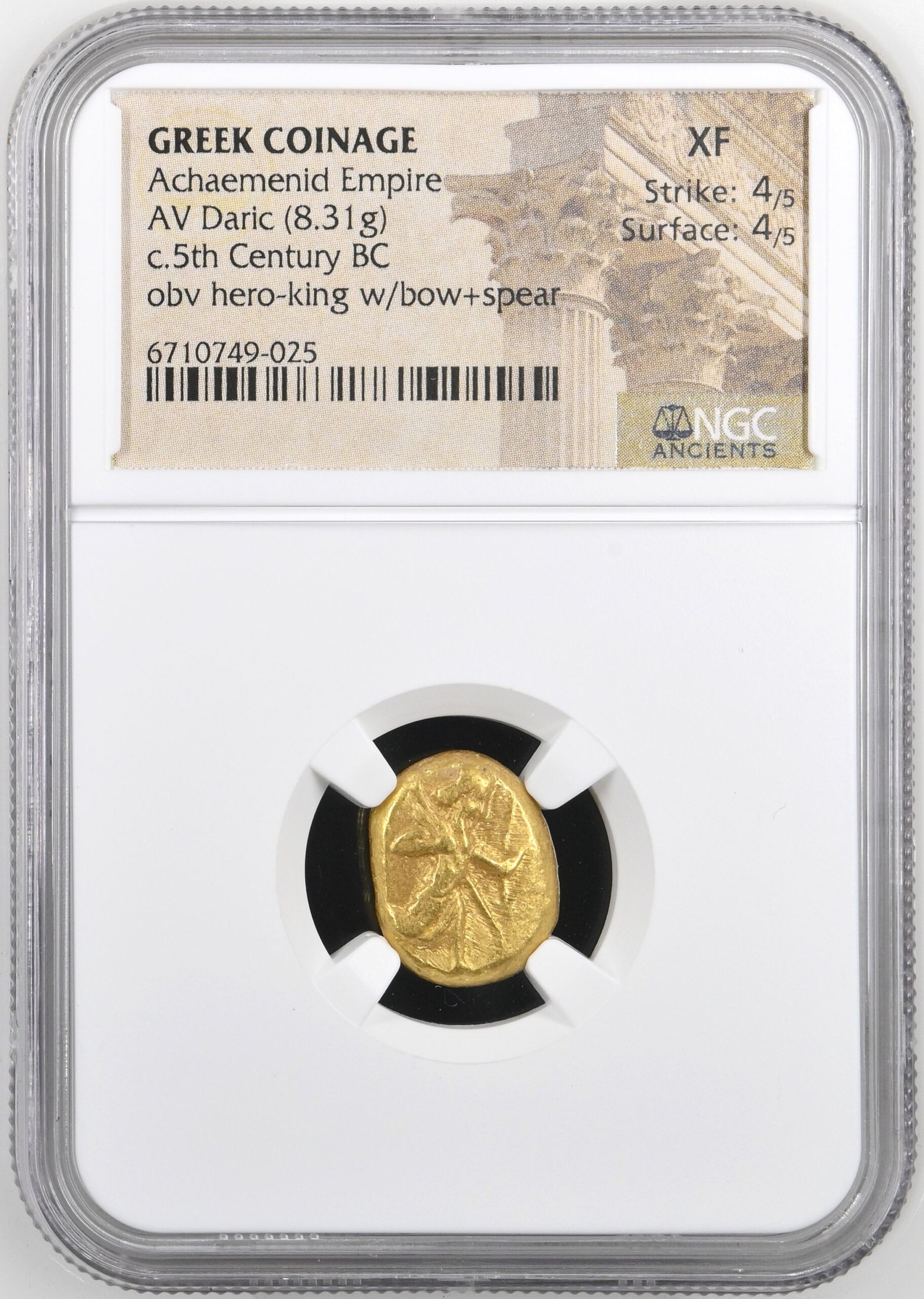Persia, Achaemenid Kings c.5th Century BC AV Daric NGC XF 0153271