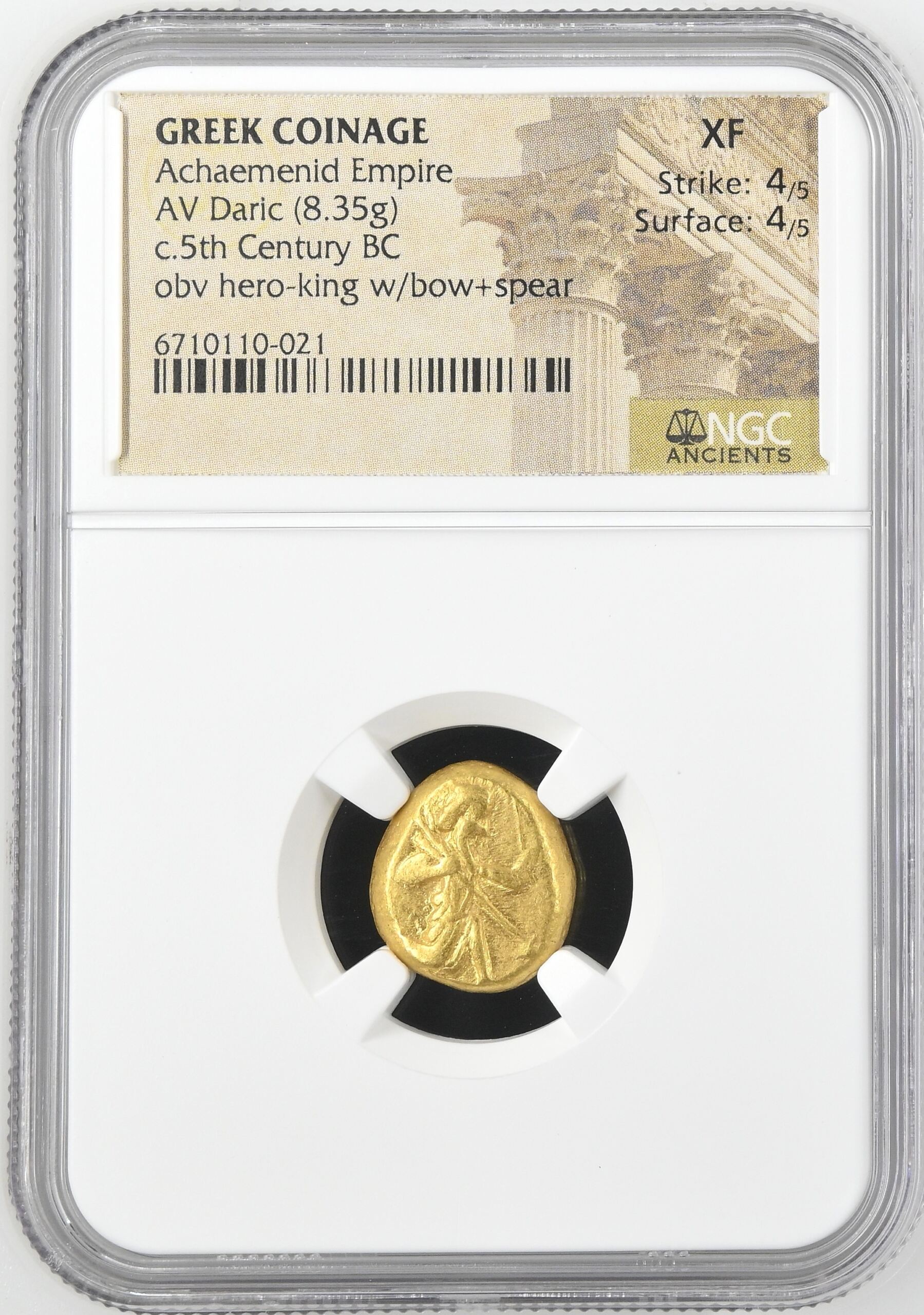 Persia, Achaemenid Kings c.5th Century BC AV Daric NGC XF 0153272
