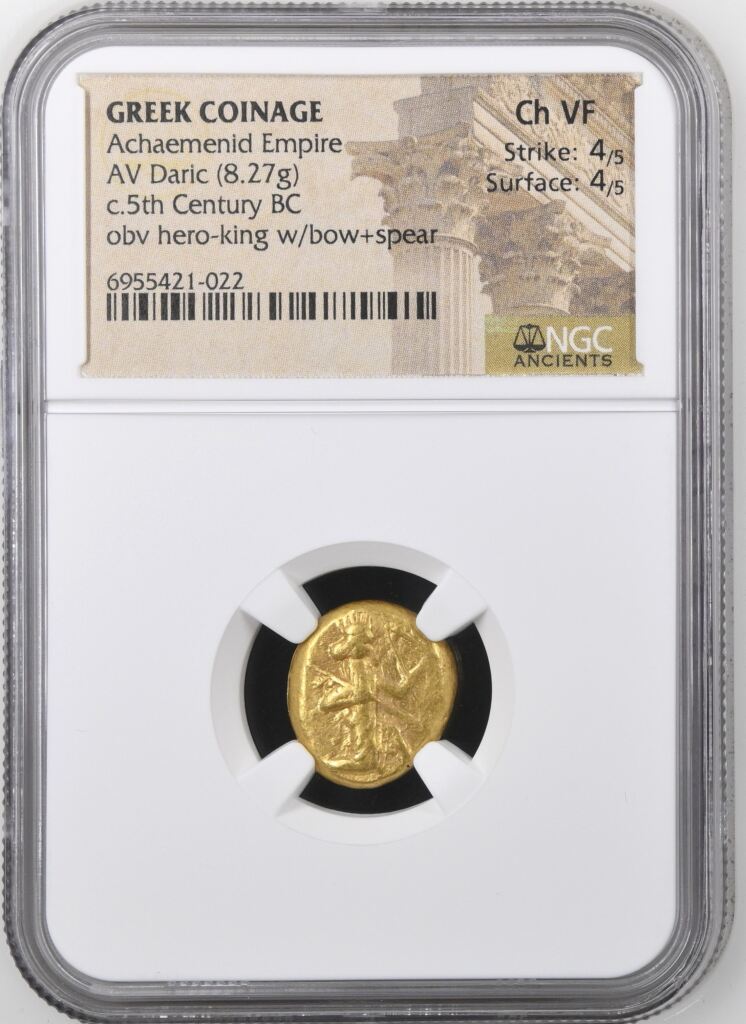 Persia, Achaemenid Kings c.5th Century BC AV Daric NGC Ch VF 0153273