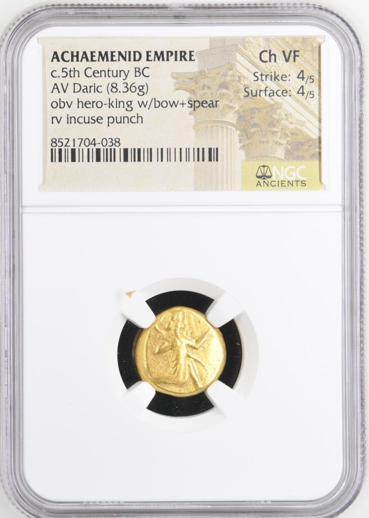 Persia, Achaemenid Kings c.5th Century BC AV Daric NGC Ch VF 0153274