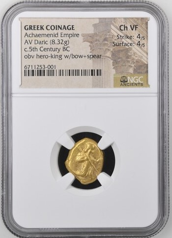 Persia, Achaemenid Kings c.5th Century BC AV Daric NGC Ch VF 0153275