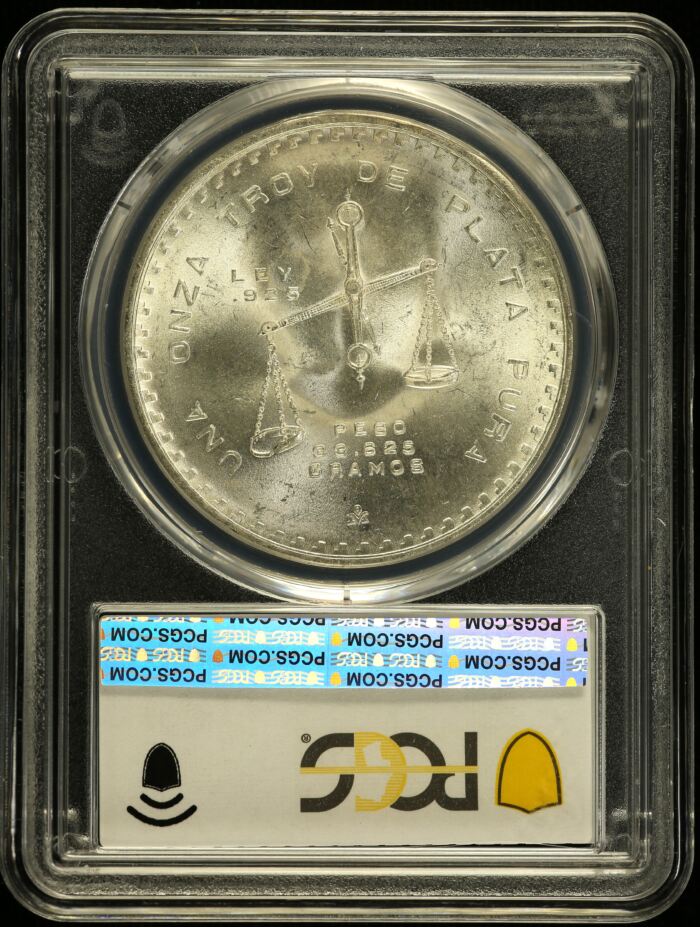 Modern Silver & Minors Onza 1980/9 Mo PCGS MS65 0153568Modern Silver & Minors Onza 1980/9 Mo PCGS MS65 0153568 - Image 2