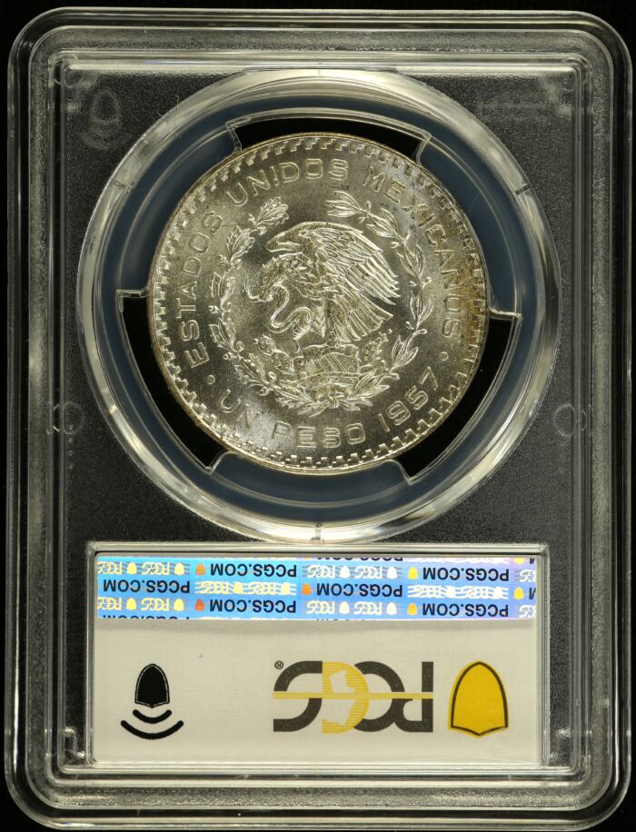 Modern Silver & Minors Peso 1957 Mo KM-458 PCGS MS66 0153583Modern Silver & Minors Peso 1957 Mo KM-458 PCGS MS66 0153583 - Image 2