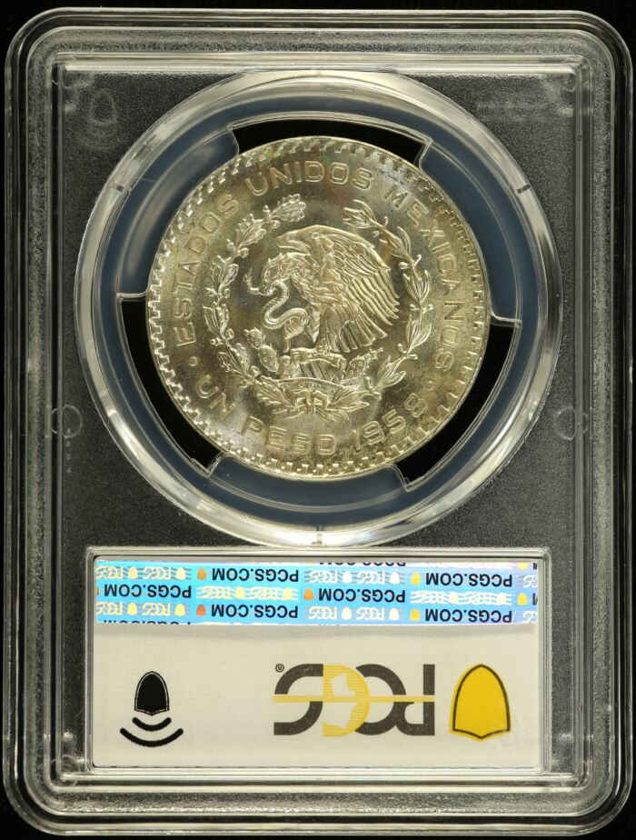 Modern Silver & Minors Peso 1958 Mo KM-459 PCGS MS66 0153585Modern Silver & Minors Peso 1958 Mo KM-459 PCGS MS66 0153585 - Image 2