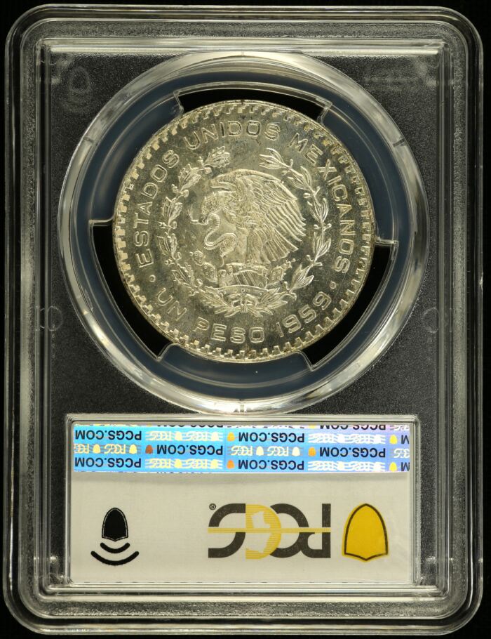 Modern Silver & Minors Peso 1959 Mo KM-459 PCGS MS65 0153586Modern Silver & Minors Peso 1959 Mo KM-459 PCGS MS65 0153586 - Image 2