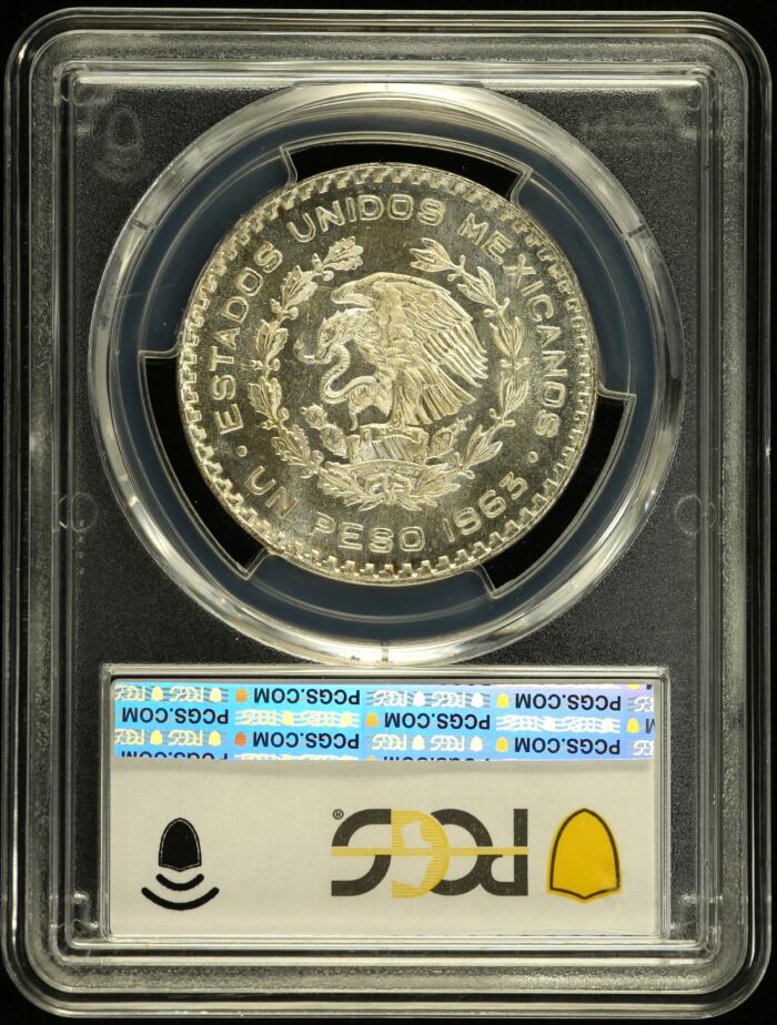Modern Silver & Minors Peso 1963 Mo KM-459 PCGS MS65 0153588Modern Silver & Minors Peso 1963 Mo KM-459 PCGS MS65 0153588 - Image 2