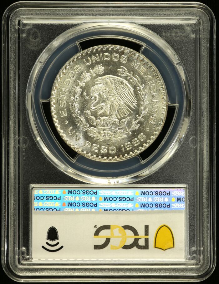 Modern Silver & Minors Peso 1966 Mo KM-459 PCGS MS66 0153591Modern Silver & Minors Peso 1966 Mo KM-459 PCGS MS66 0153591 - Image 2