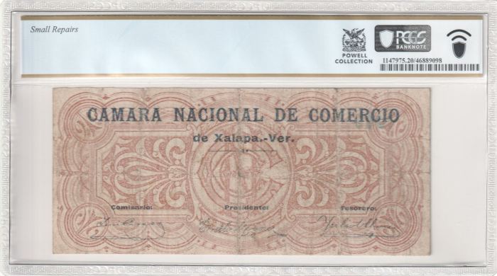 Revolutionary Currency 50 Centavos 1914 Veracruz M4110 PCGS VF20 f_35514Revolutionary Currency 50 Centavos 1914 Veracruz M4110 PCGS VF20 f_35514 - Image 2