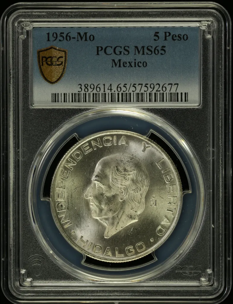 Modern Silver & Minors 5 Peso 1956 Mo PCGS MS65 0153029