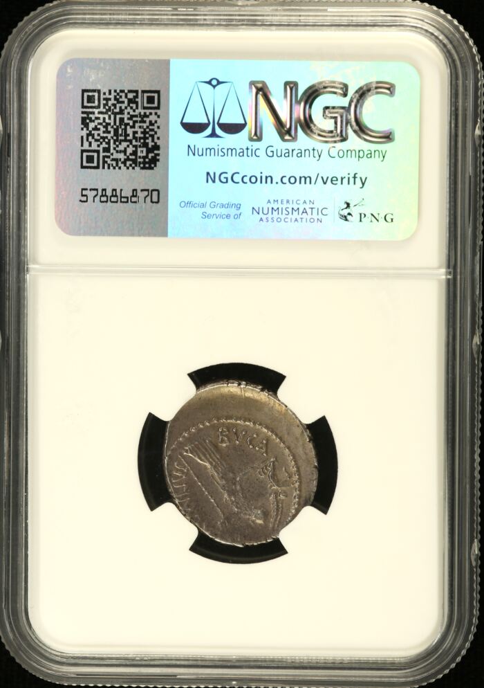 Roman Imperatorial Julius Caesar d.44 BC AR Denarius NGC XF 0153261Roman Imperatorial Julius Caesar d.44 BC AR Denarius NGC XF 0153261 - Image 2
