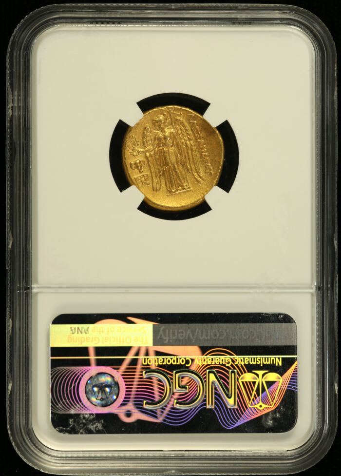 Macedonian Kings Alexander III(The Great) 336-323 BC AV Stater NGC Ch XF* 0153263Macedonian Kings Alexander III(The Great) 336-323 BC AV Stater NGC Ch XF* 0153263 - Image 2