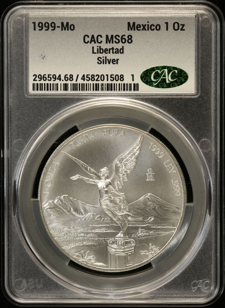 Modern Silver & Minors Onza 1999 Mo CAC MS68 0152717