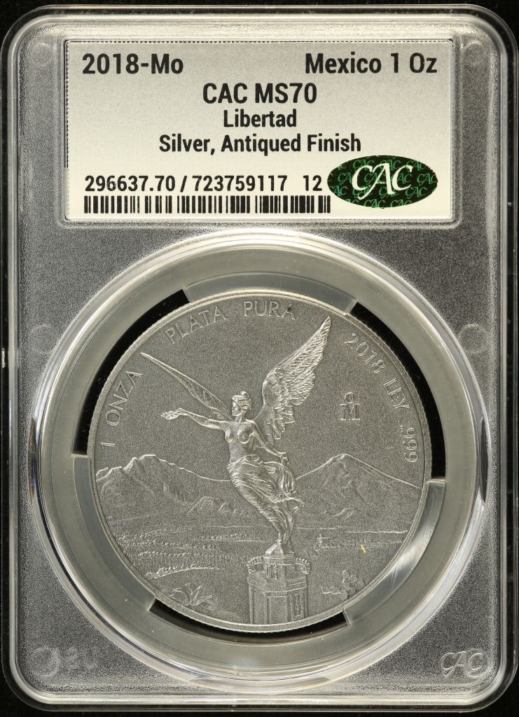 Modern Silver & Minors Onza 2018 Mo CAC MS70 0152718