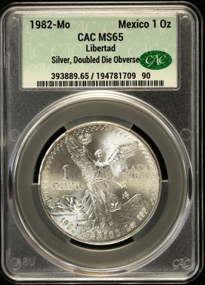 Modern Silver & Minors Onza 1982 Mo CAC MS65 0152724Modern Silver & Minors Onza 1982 Mo CAC MS65 0152724