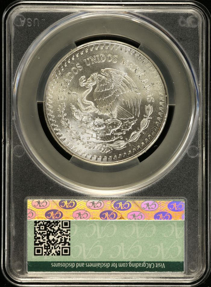 Modern Silver & Minors Onza 1982 Mo CAC MS65 0152724Modern Silver & Minors Onza 1982 Mo CAC MS65 0152724 - Image 2