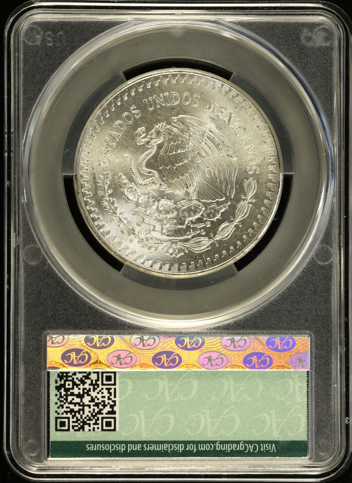 Modern Silver & Minors Onza 1982 Mo CAC MS66 0152726Modern Silver & Minors Onza 1982 Mo CAC MS66 0152726 - Image 2