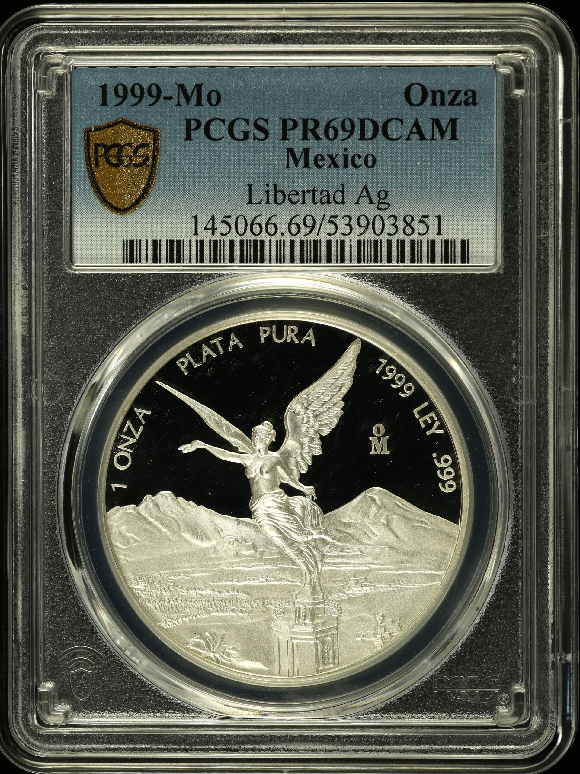 Modern Silver & Minors Onza 1999 Mo PCGS PR69DCAM 0153552