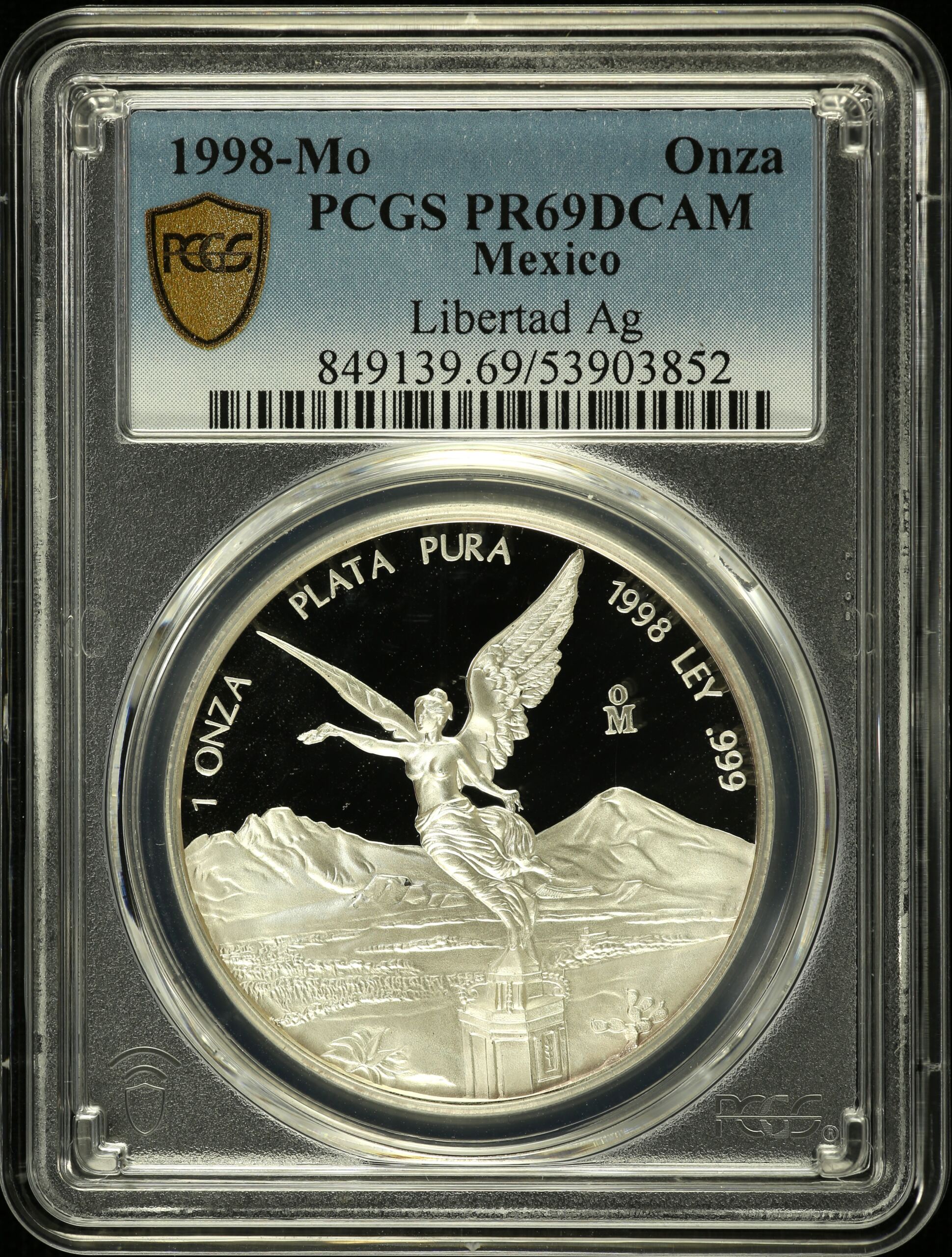 Modern Silver & Minors Onza 1998 Mo PCGS PR69DCAM 0153554