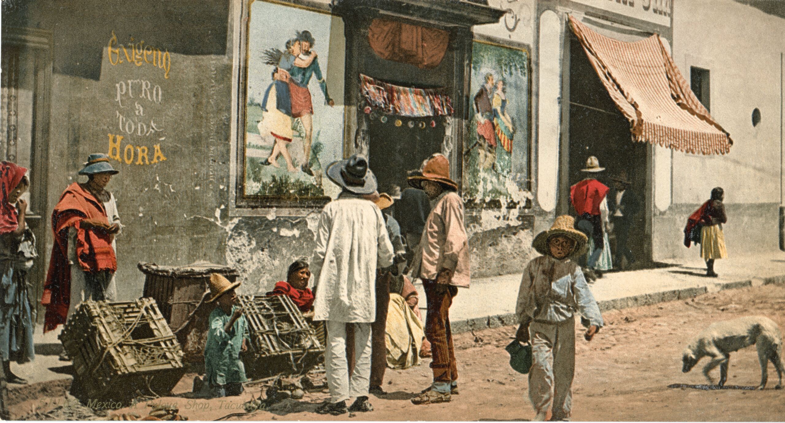 8 Color Photos of Mexico taken in the 1880's and printed circa 1900 plus book f_35574