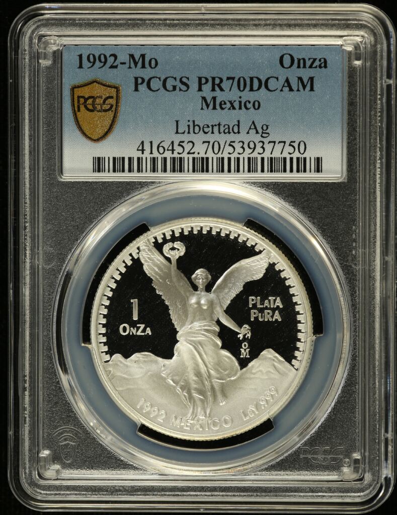 Modern Silver & Minors Onza 1992 Mo PCGS PR70DCAM 0155105
