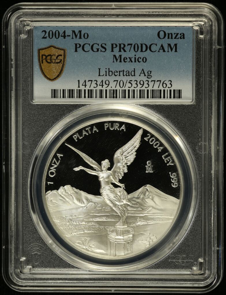 Modern Silver & Minors Onza 2004 Mo PCGS PR70DCAM 0155106