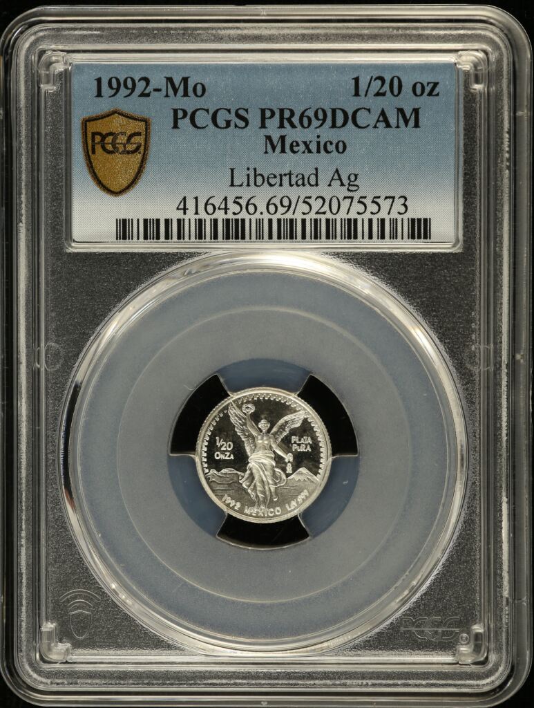 Modern Silver & Minors 1/10 Onza 1992 Mo PCGS PR69DCAM 0155113