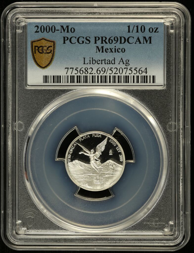 Modern Silver & Minors 1/10 Onza 2000 Mo PCGS PR69DCAM 0155115