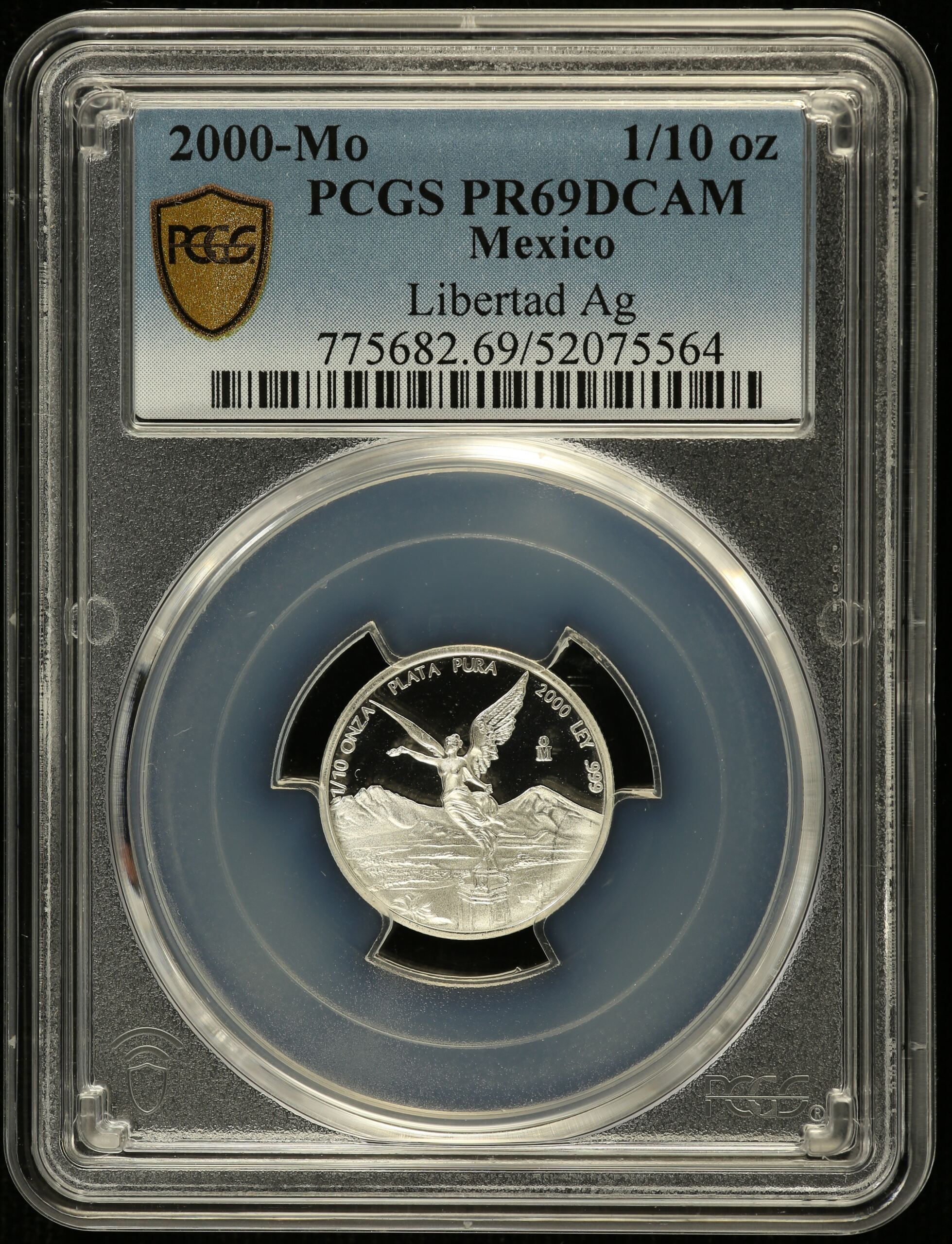 Modern Silver & Minors 1/10 Onza 2000 Mo PCGS PR69DCAM 0155115