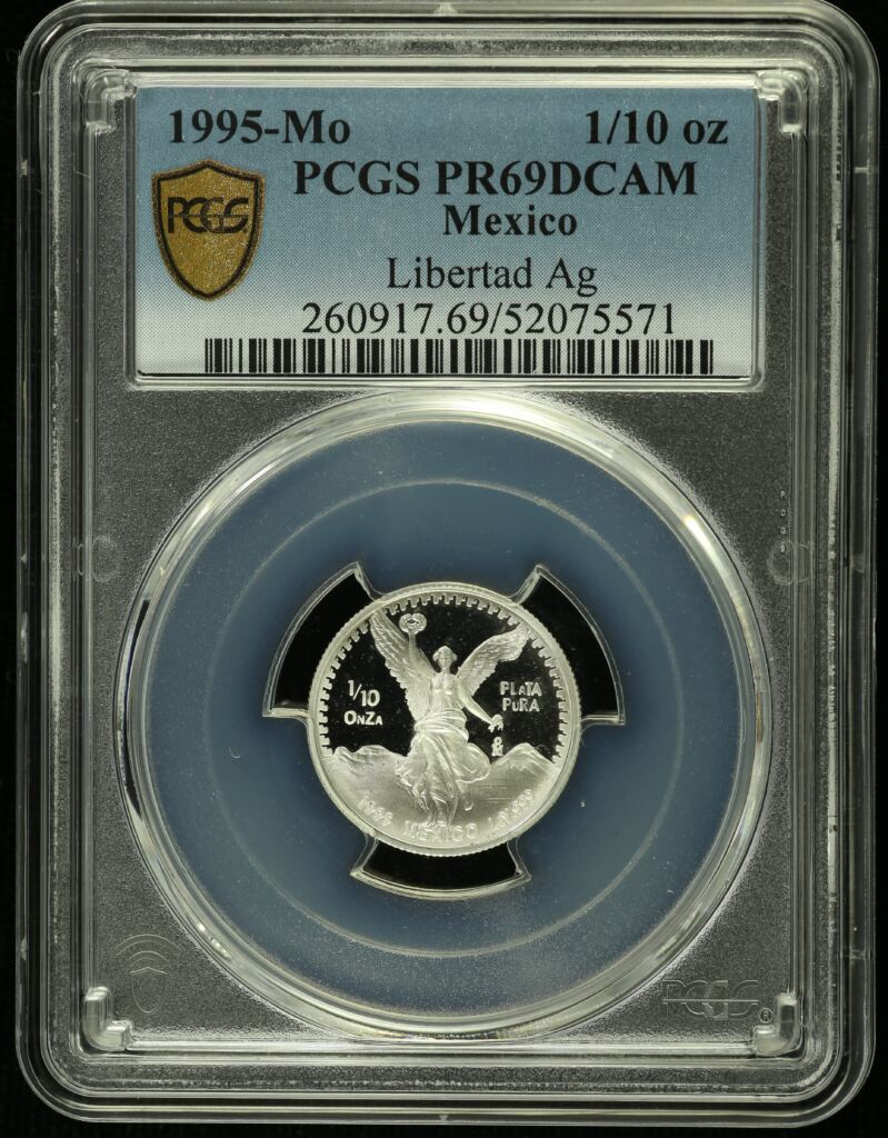 Modern Silver & Minors 1/10 Onza 1995 Mo PCGS PR69DCAM 0155131