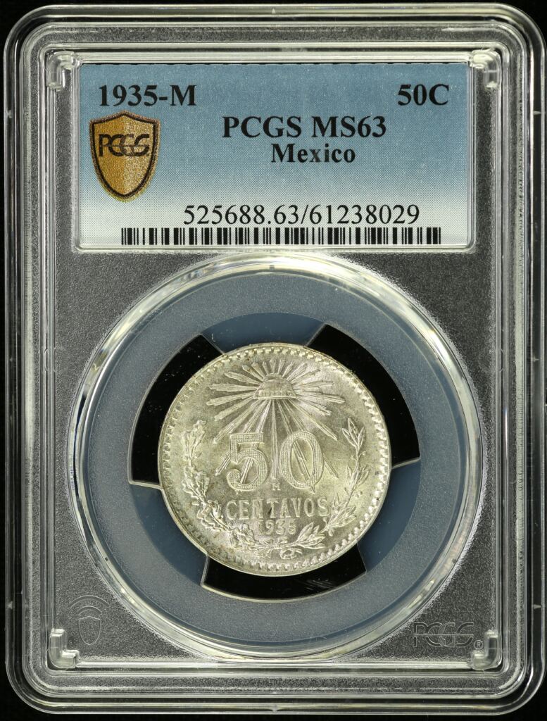 Modern Silver & Minors 50 Centavo 1935 M PCGS MS63 0154142