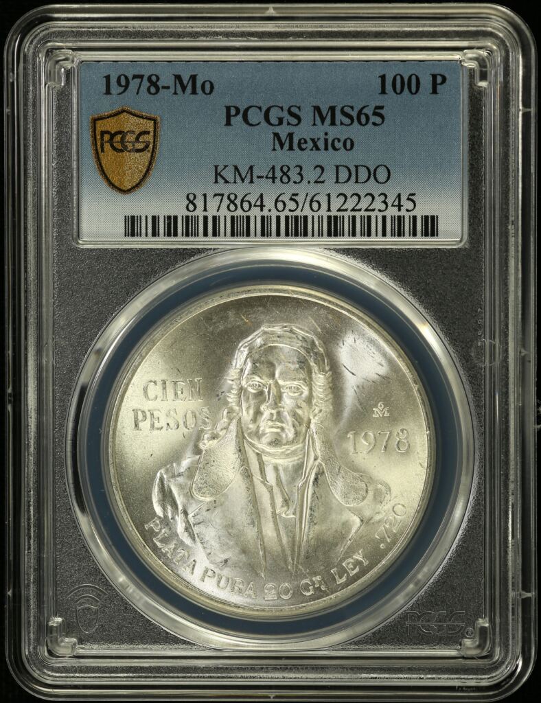 Modern Silver & Minors 100 Peso 1978 Mo KM-483.2 PCGS MS65 0153625