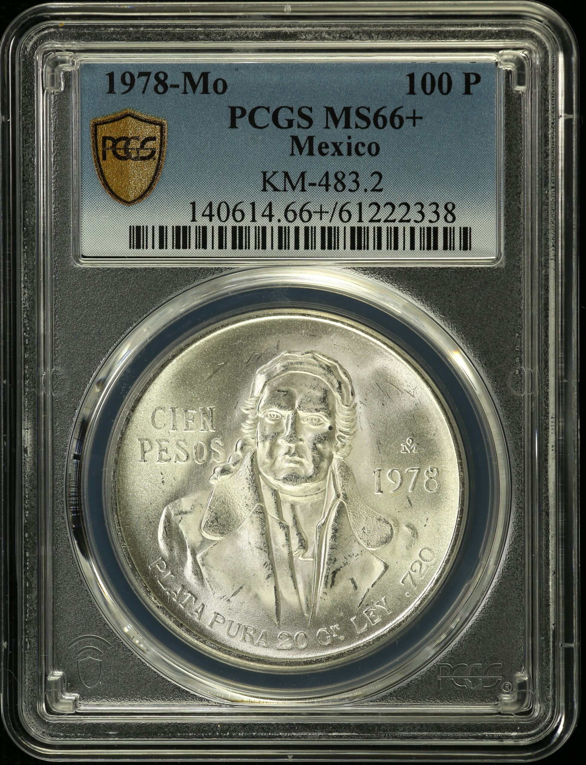 Modern Silver & Minors 100 Peso 1978 Mo KM-483.2 PCGS MS66+ 0153642