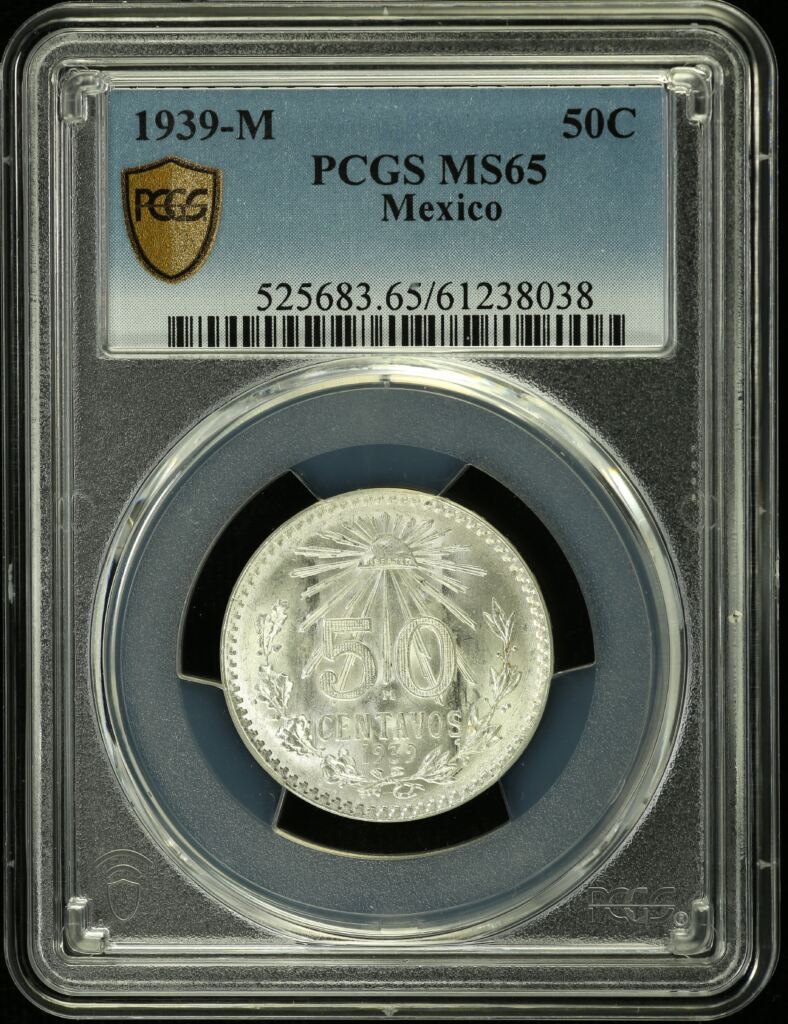 Modern Silver & Minors 50 Centavo 1939 M PCGS MS65 0154154