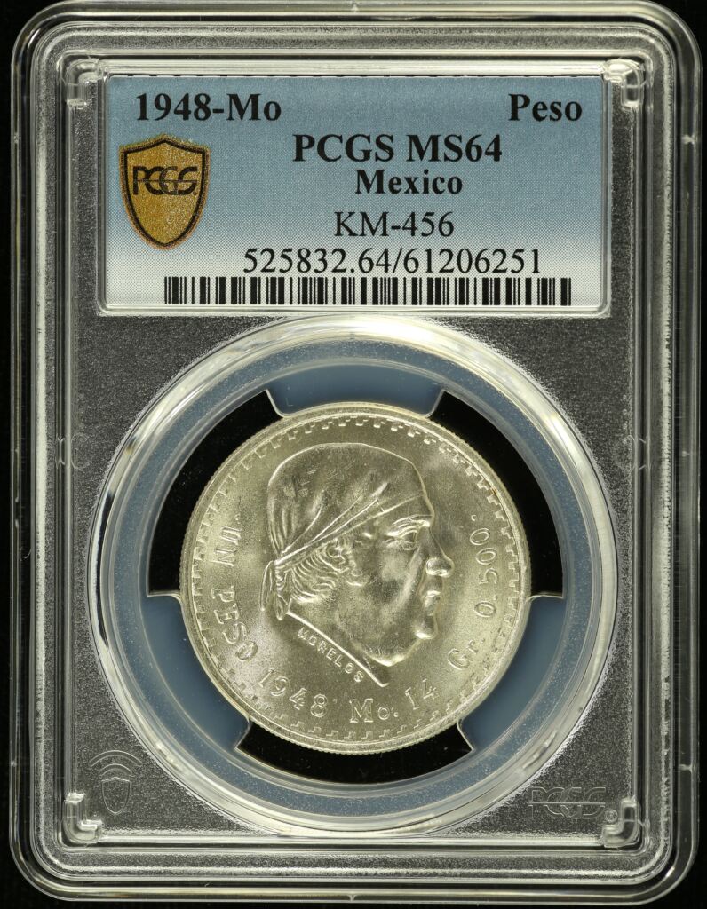 Modern Silver & Minors Peso 1948 Mo KM-456 PCGS MS65 0154109