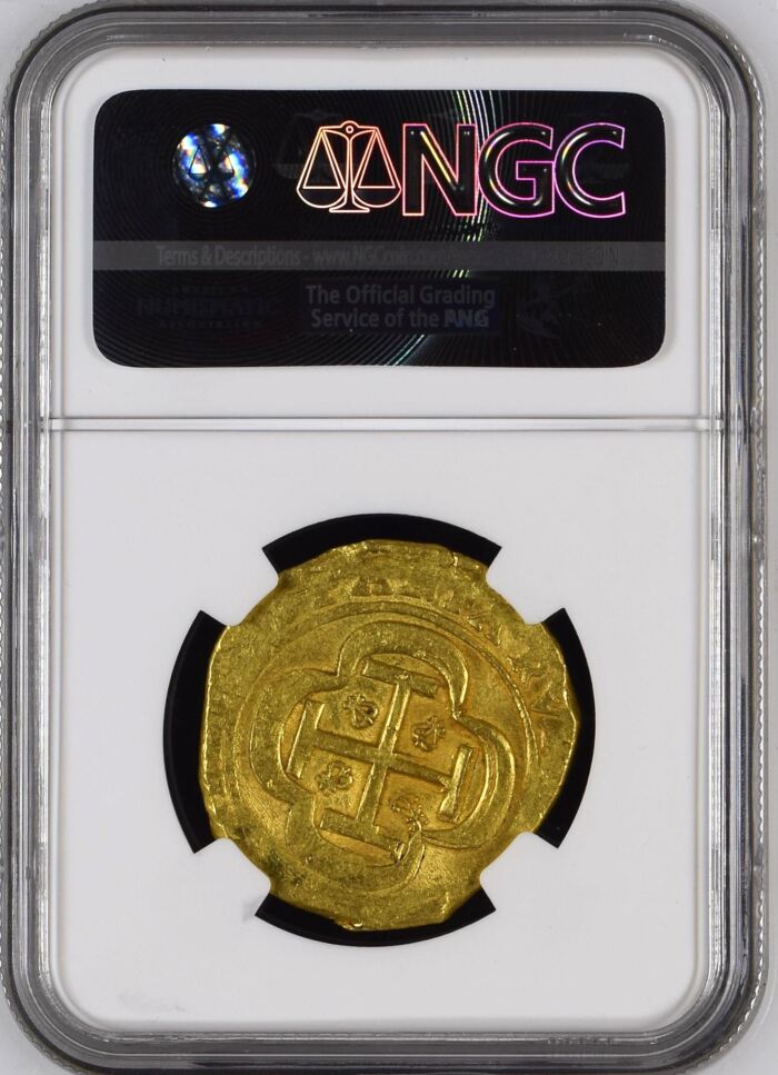 Colonial Gold 8 Escudos 1714 Mo J NGC MS61 0154330Colonial Gold 8 Escudos 1714 Mo J NGC MS61 0154330 - Image 2