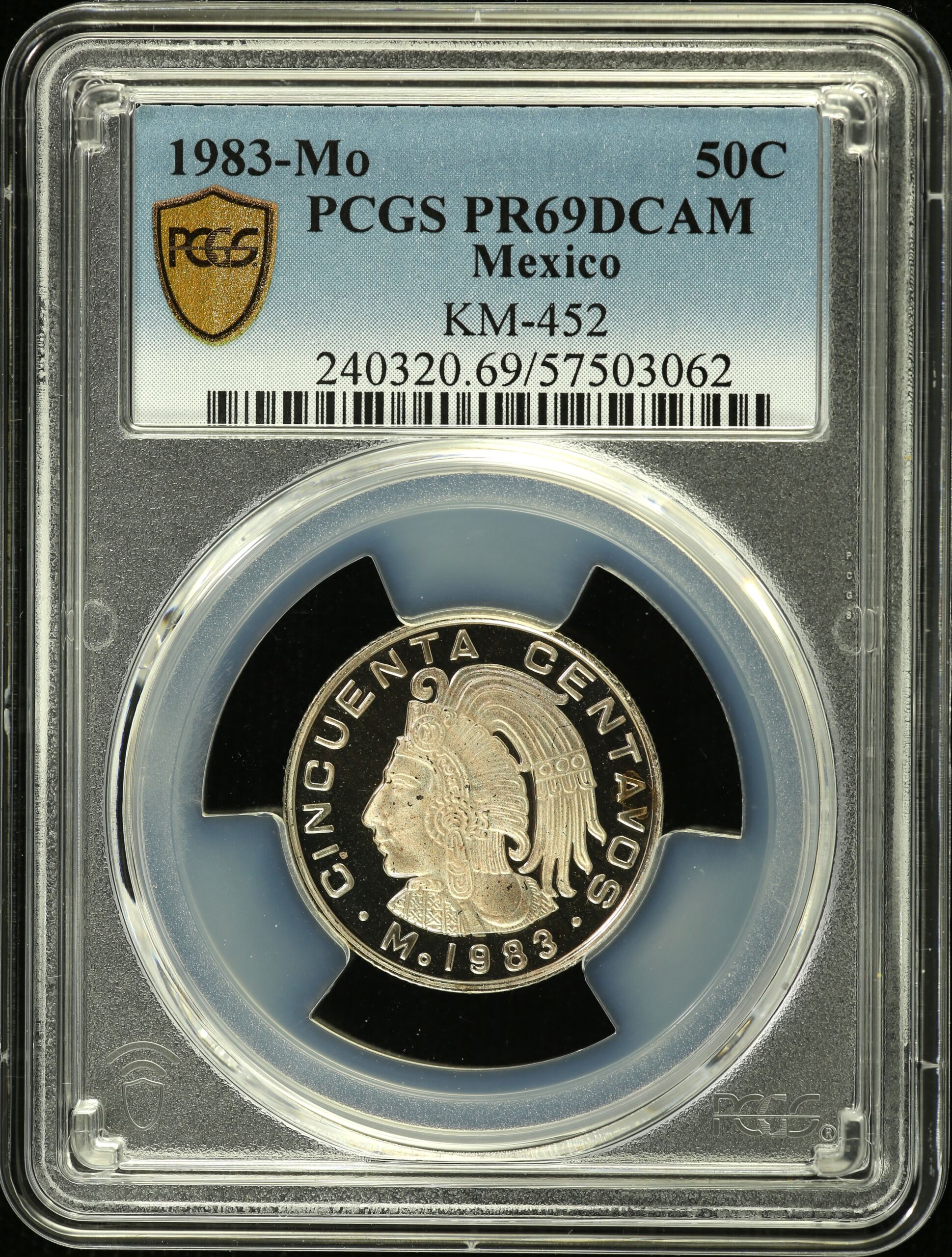 Modern Silver & Minors 50 Centavo 1983 Mo KM-452 PCGS PR69DCAM 0154345