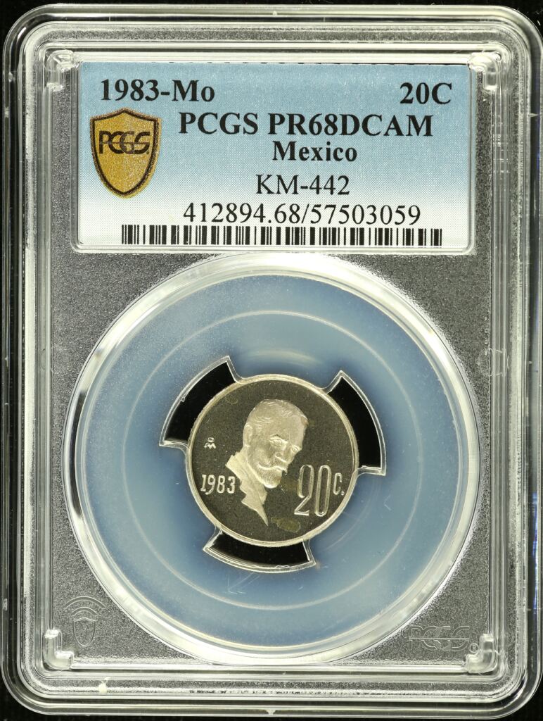 Modern Silver & Minors 20 Centavo 1983 Mo KM-442 PCGS PR68DCAM 0154357