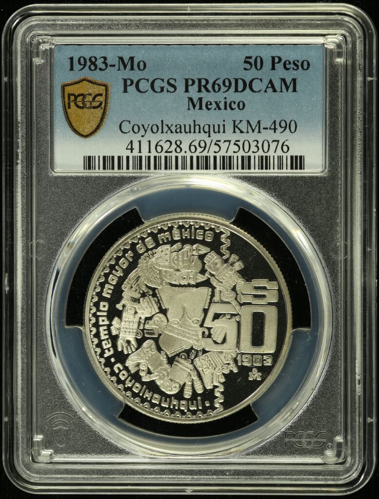 Modern Silver & Minors 50 Peso 1983 Mo PCGS PR69DCAM KM-490 0154362