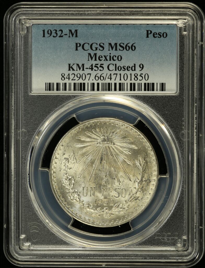 Modern Silver & Minors Peso 1932 M KM-455 PCGS MS66 0154488
