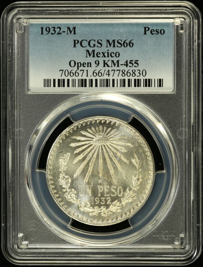 Modern Silver & Minors Peso 1932 M KM-455 PCGS MS66 0154516