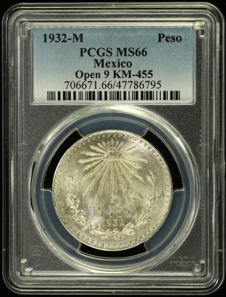 Modern Silver & Minors Peso 1932 M KM-455 PCGS MS66 0154518