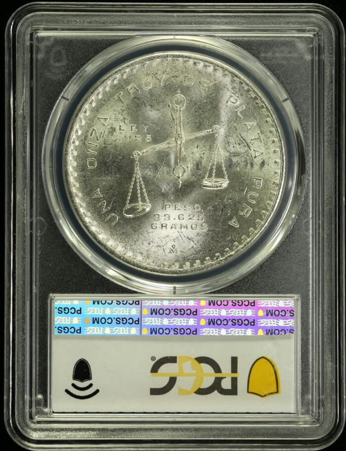 Modern Silver & Minors Onza 1980 Mo PCGS MS62 0154620Modern Silver & Minors Onza 1980 Mo PCGS MS62 0154620 - Image 2
