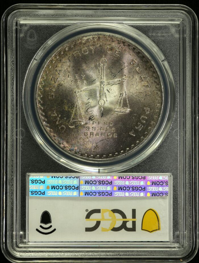 Modern Silver & Minors Onza 1980/9 Mo PCGS MS63 0154622Modern Silver & Minors Onza 1980/9 Mo PCGS MS63 0154622 - Image 2
