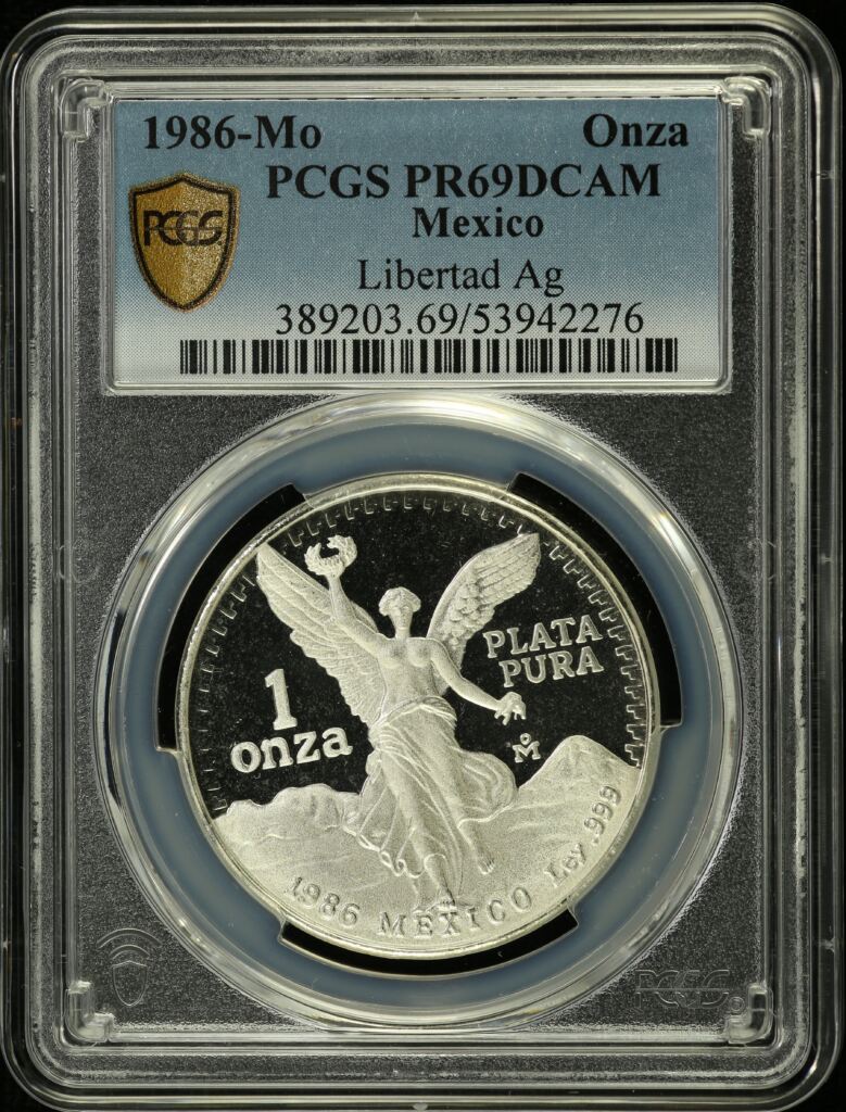 Modern Silver & Minors Onza 1986 Mo PCGS PR69DCAM 0154665